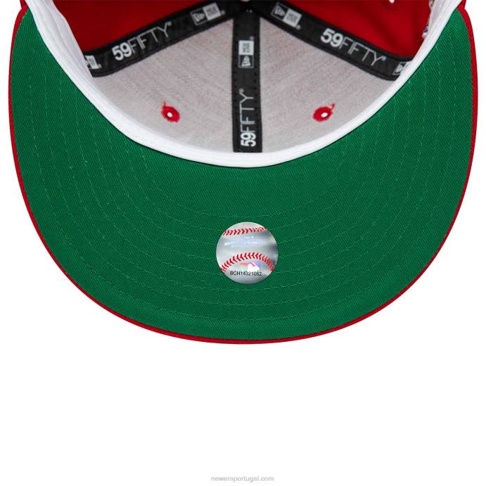 FFTN263 New Era New York Yankees World Series Red Boné 59Fifty
