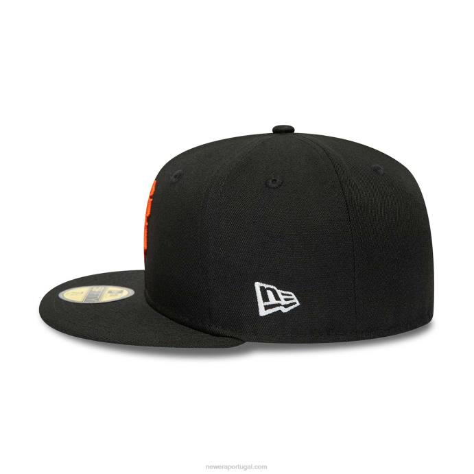 FFTN265 New Era San Francisco Giants 50º aniversário boné preto 59fifty