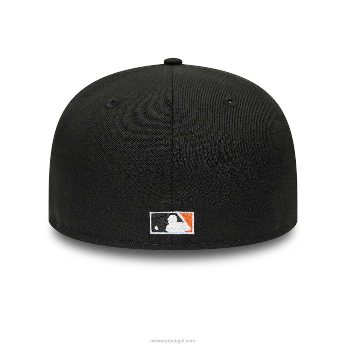 FFTN265 New Era San Francisco Giants 50º aniversário boné preto 59fifty