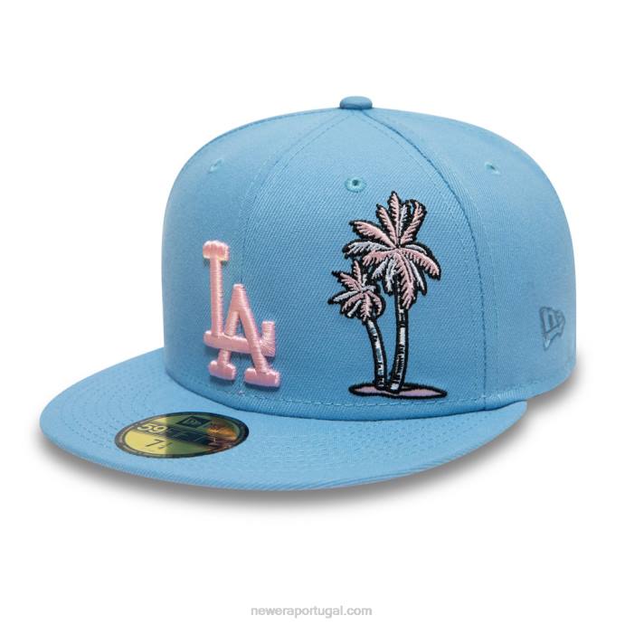 FFTN26 New Era boné la dodgers palm taco blue 59fifty
