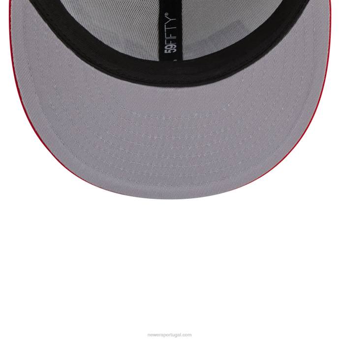 FFTN270 New Era Boné miami heat nba clássico branco 59fifty ajustado