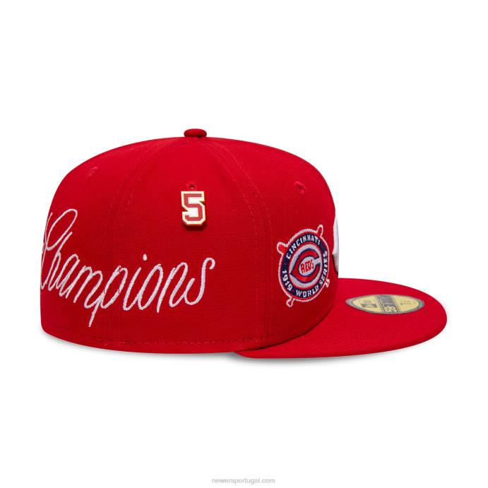 FFTN274 New Era Boné Cincinnati Reds Historical Champs Red 59Fifty