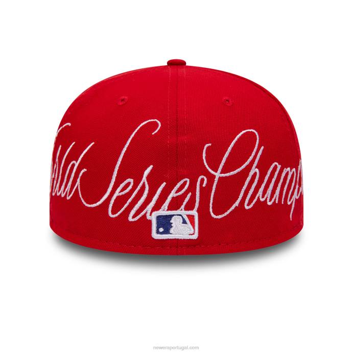 FFTN274 New Era Boné Cincinnati Reds Historical Champs Red 59Fifty