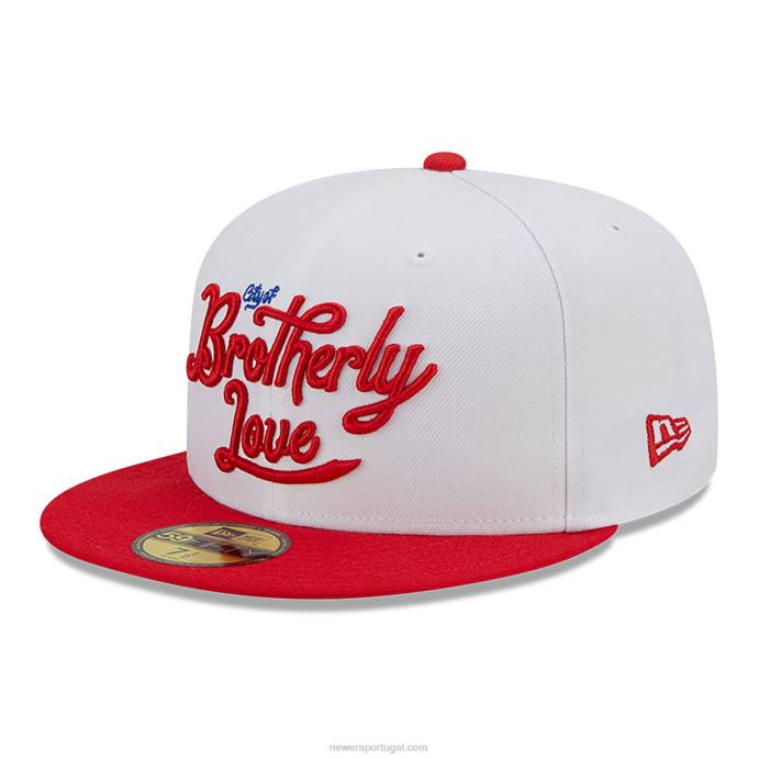 FFTN275 New Era Boné philadelphia 76ers authentics city edition branco 59fifty