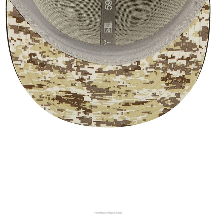 FFTN276 New Era denver broncos nfl salute to service boné preto 59fifty