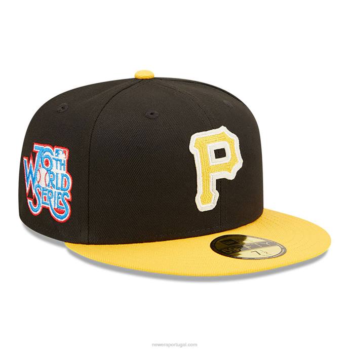 FFTN278 New Era boné justo pittsburgh pirates ne letterman preto 59fifty
