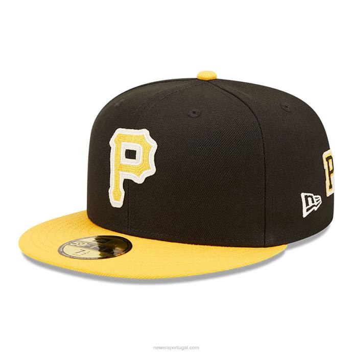 FFTN278 New Era boné justo pittsburgh pirates ne letterman preto 59fifty