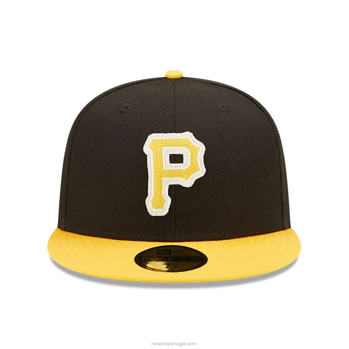 FFTN278 New Era boné justo pittsburgh pirates ne letterman preto 59fifty