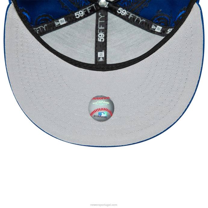 FFTN279 New Era Boné chicago cubs mlb redemoinho azul 59fifty