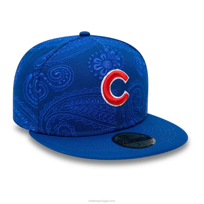 FFTN279 New Era Boné chicago cubs mlb redemoinho azul 59fifty