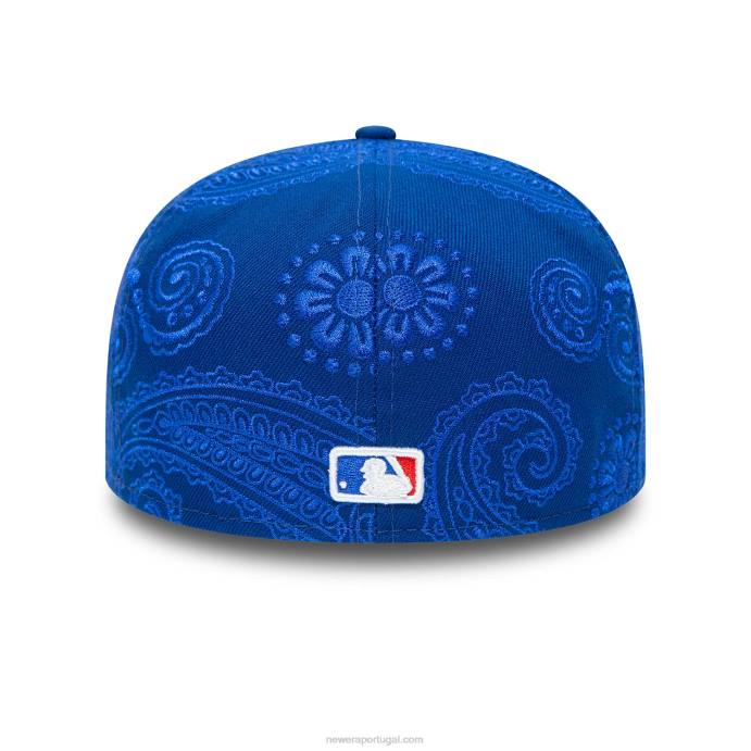 FFTN279 New Era Boné chicago cubs mlb redemoinho azul 59fifty