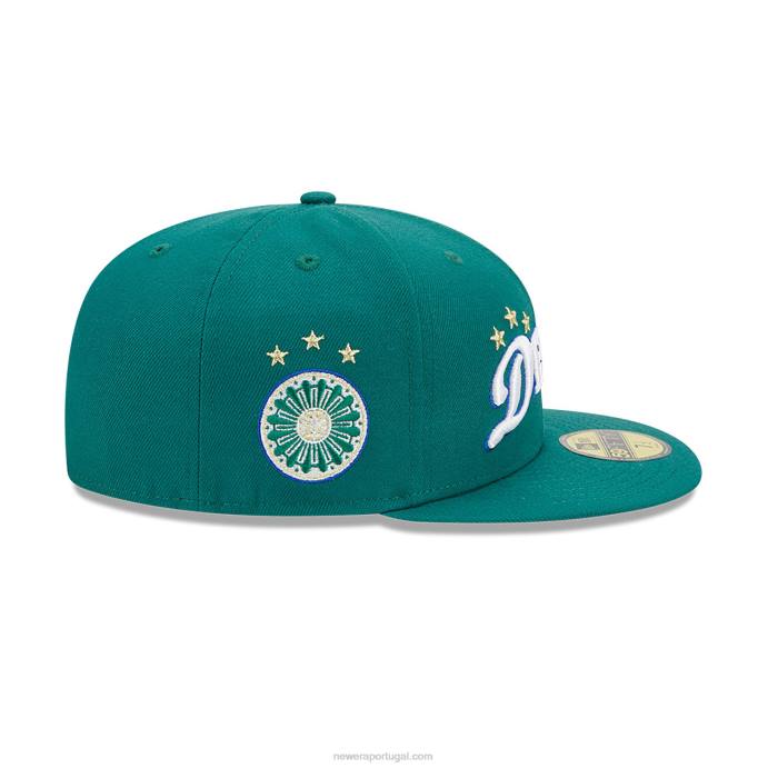 FFTN27 New Era boné ajustado Detroit pistões autênticos City Green 59fifty