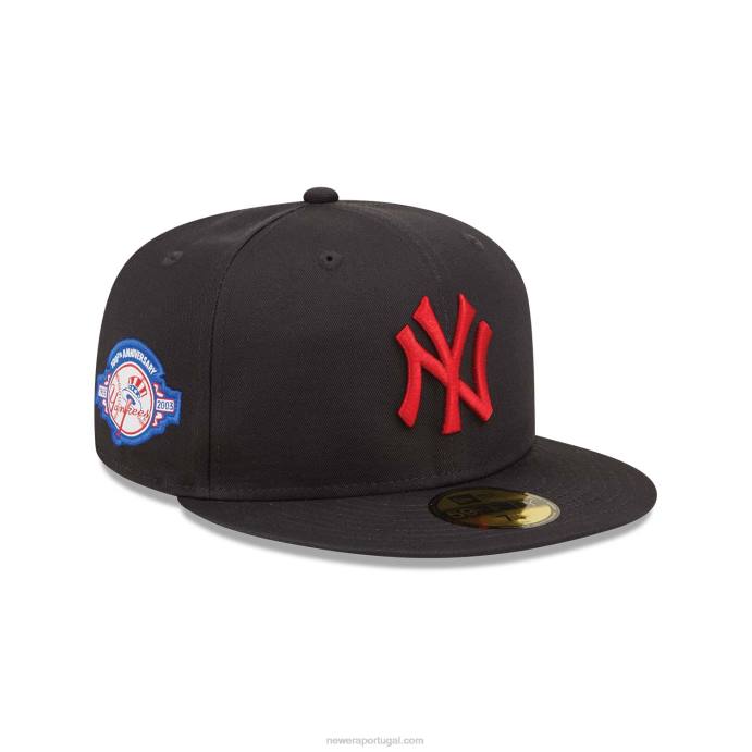 FFTN280 New Era Boné New York Yankees Patch Blue 59Fifty