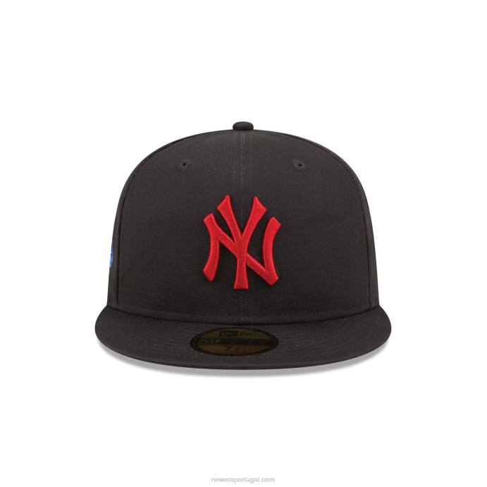FFTN280 New Era Boné New York Yankees Patch Blue 59Fifty