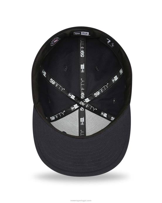 FFTN280 New Era Boné New York Yankees Patch Blue 59Fifty