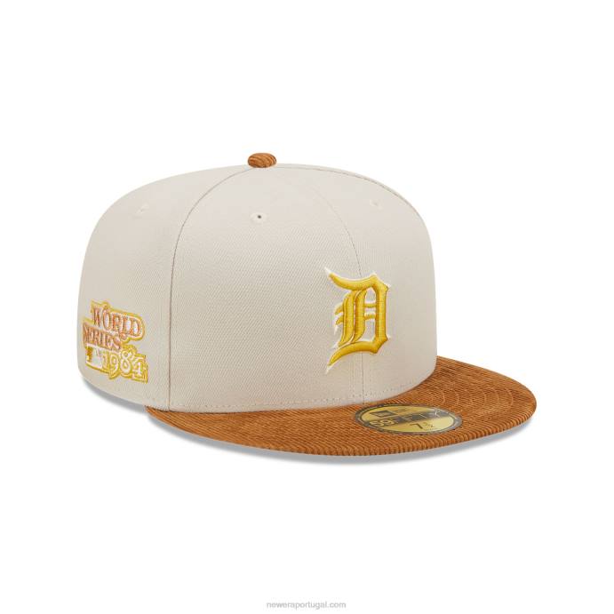 FFTN281 New Era detroit tigers cordão viseira pedra 59fifty boné ajustado