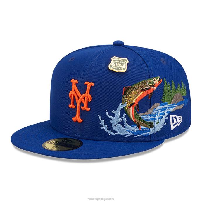 FFTN283 New Era New York Mets State Park Royal Blue Boné 59Fifty
