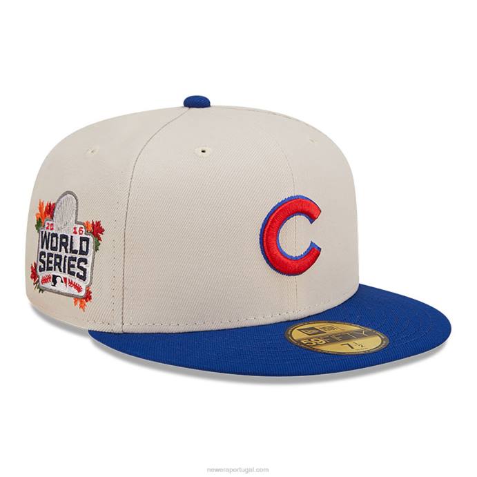 FFTN285 New Era Boné chicago cubs fall clássico branco 59fifty