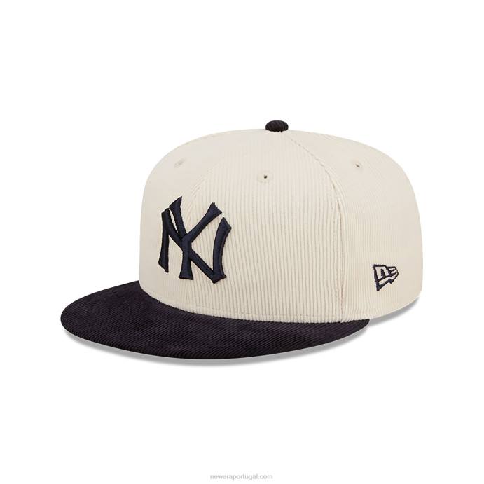 FFTN286 New Era Boné New York Yankees Cooperstown Branco 59Fifty