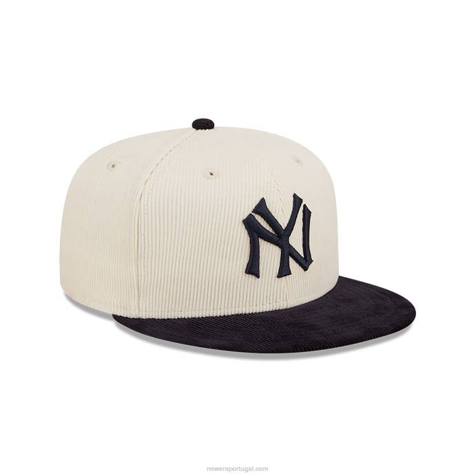 FFTN286 New Era Boné New York Yankees Cooperstown Branco 59Fifty