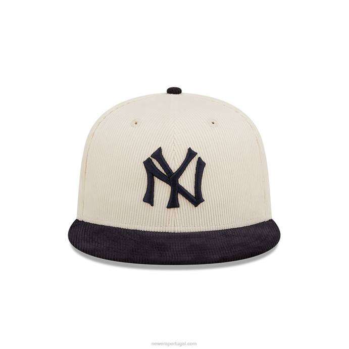 FFTN286 New Era Boné New York Yankees Cooperstown Branco 59Fifty