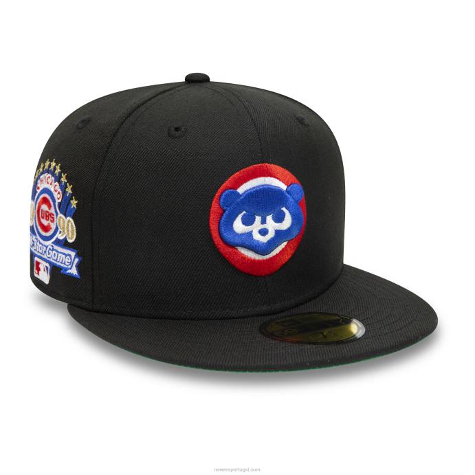 FFTN287 New Era chicago cubs 1990 all star game black 59fifty boné justo