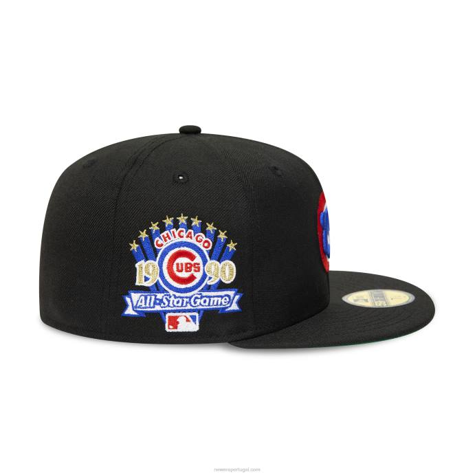FFTN287 New Era chicago cubs 1990 all star game black 59fifty boné justo