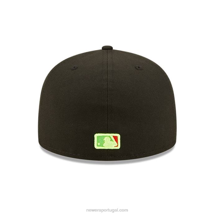 FFTN289 New Era Boné San Francisco Giants Infravermelho Preto 59Fifty