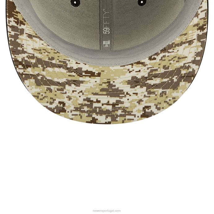 FFTN28 New Era atlanta falcons nfl salute to service boné preto 59fifty