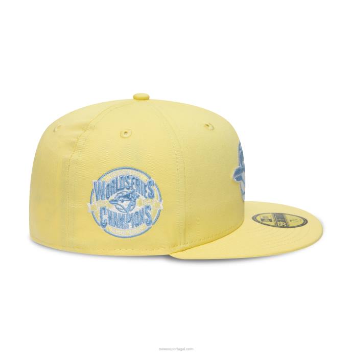 FFTN290 New Era toronto blue jays world series boné amarelo 59fifty