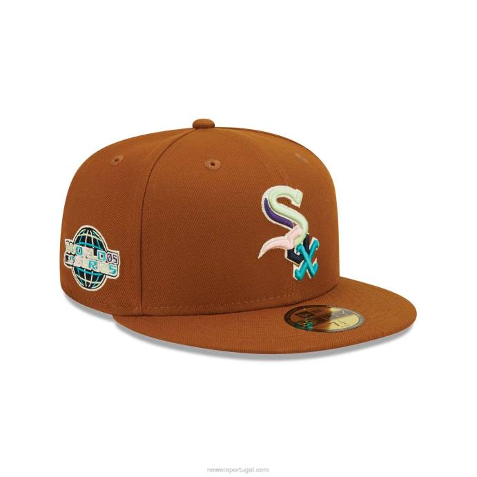 FFTN291 New Era boné chicago white sox vintage floral 59fifty