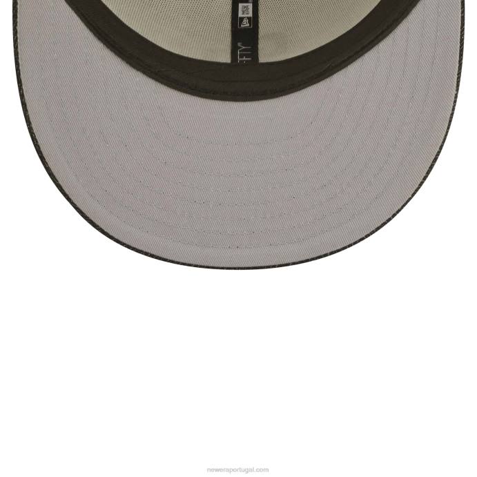 FFTN292 New Era san diego padres mlb boné preto cromado branco 59fifty