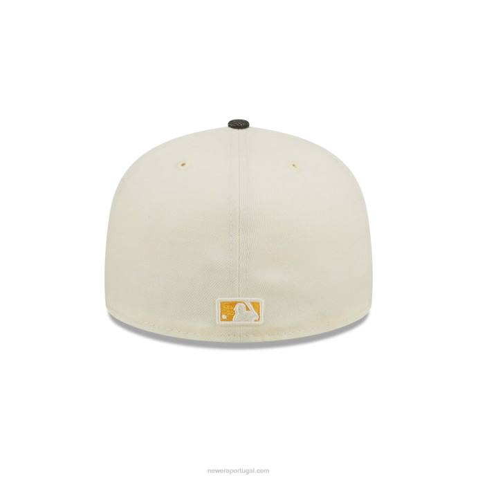 FFTN292 New Era san diego padres mlb boné preto cromado branco 59fifty