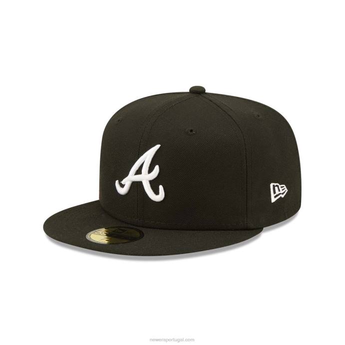 FFTN293 New Era Boné Atlanta Braves Fruit Black 59Fifty