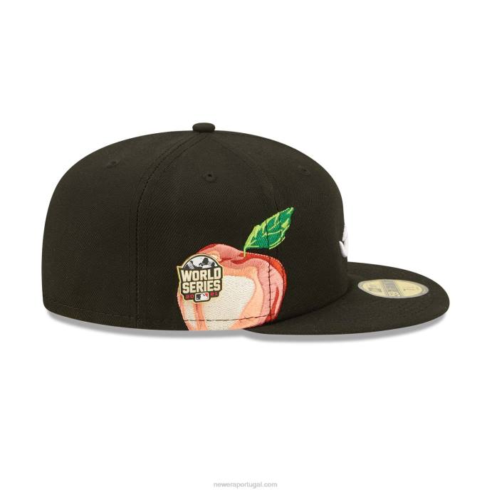 FFTN293 New Era Boné Atlanta Braves Fruit Black 59Fifty