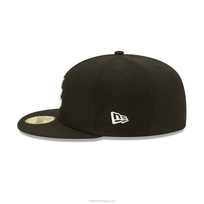 FFTN293 New Era Boné Atlanta Braves Fruit Black 59Fifty