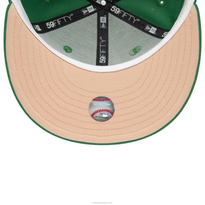 FFTN296 New Era Boné buffalo bisons verde milb 59fifty