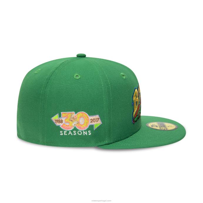 FFTN296 New Era Boné buffalo bisons verde milb 59fifty