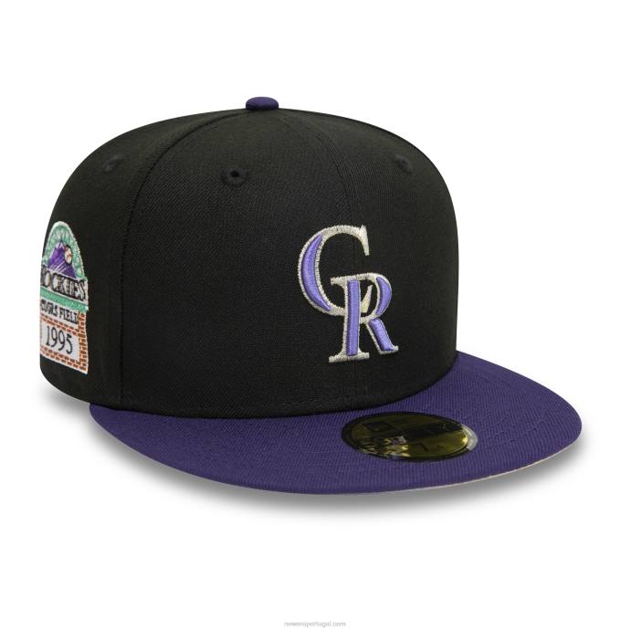 FFTN29 New Era boné preto colorado rockies 1995 59fifty
