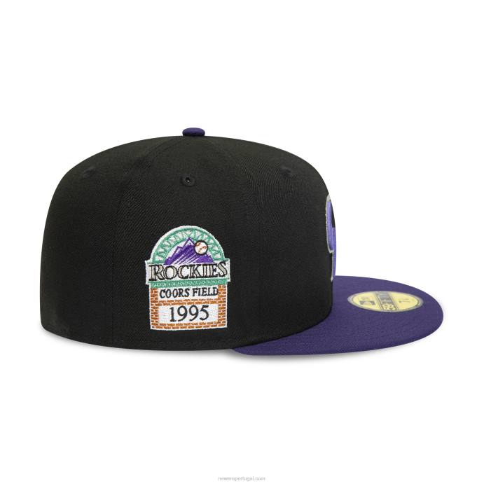 FFTN29 New Era boné preto colorado rockies 1995 59fifty