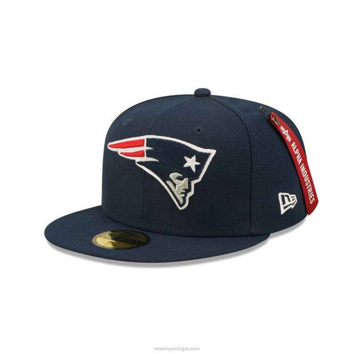 FFTN300 New Era New England Patriots X Alpha Industries Boné Azul 59Fifty