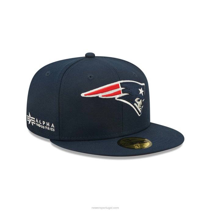 FFTN300 New Era New England Patriots X Alpha Industries Boné Azul 59Fifty