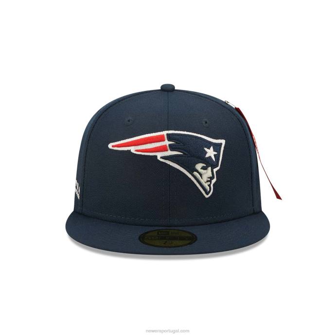 FFTN300 New Era New England Patriots X Alpha Industries Boné Azul 59Fifty