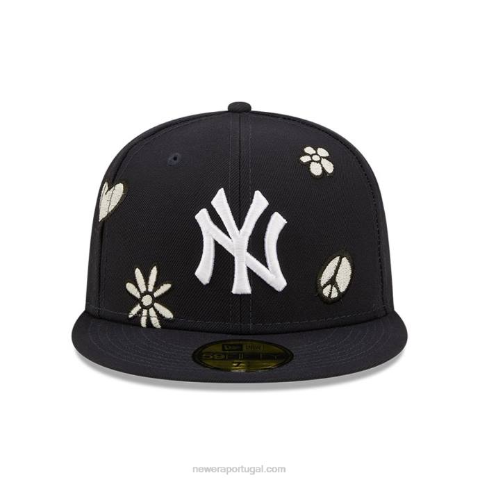 FFTN301 New Era boné new york yankees mlb luz solar pop marinho 59fifty