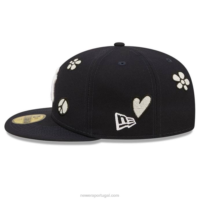 FFTN301 New Era boné new york yankees mlb luz solar pop marinho 59fifty