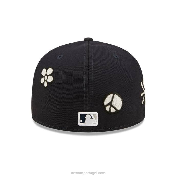 FFTN301 New Era boné new york yankees mlb luz solar pop marinho 59fifty