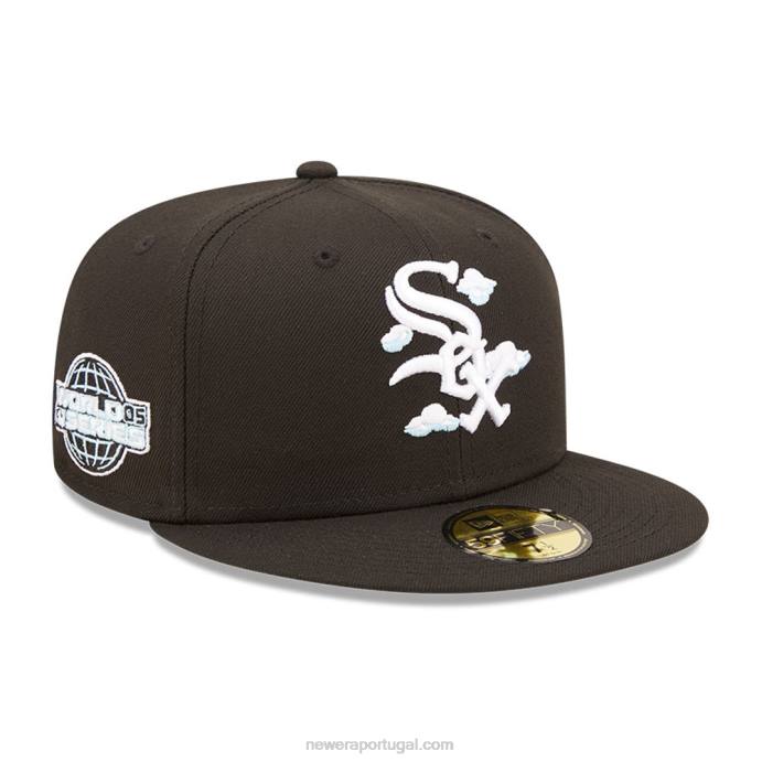 FFTN302 New Era chicago white sox comic cloud boné preto 59fifty