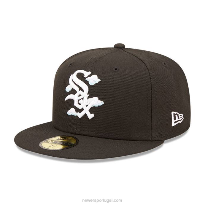 FFTN302 New Era chicago white sox comic cloud boné preto 59fifty