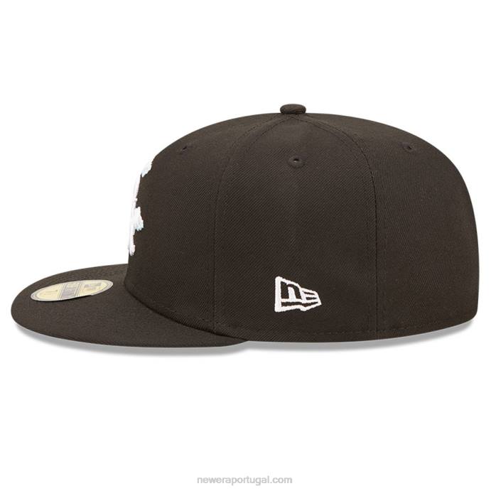 FFTN302 New Era chicago white sox comic cloud boné preto 59fifty