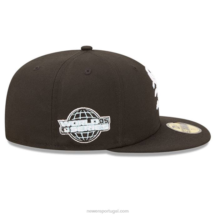FFTN302 New Era chicago white sox comic cloud boné preto 59fifty